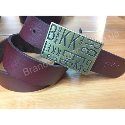 Кожаный ремень Bikkembergs 0694 коричневый мужской/женский