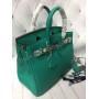 Сумочка Hermes Birkin 30 см из натуральной телячьей кожи в мятном цвете реплика арт 20352