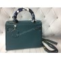 Сумочка Hermes Kelly 28 см из натуральной телячьей кожи в изумрудном цвете реплика класса ААА арт 20354