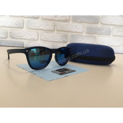 NEW 2018!!Очки солнцезащитные Ray Ban унисекс синяя линза 1800