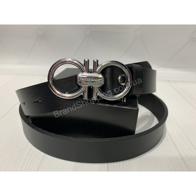 Стильный пояс Ferragamo 3см натуральная кожа арт 20336