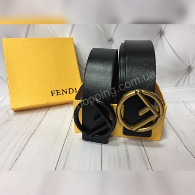 Ремень Fendi Lux натуральная кожа в коробке реплика арт 20363