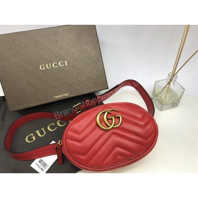 Стильная сумка на пояс бананка Gucci натуральная кожа 1529