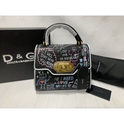Стильная сумочка Dolce&Gabbana в черном цвете арт 20359
