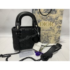 Стильная сумочка Lady Dior mini натуральная кожа арт 20360