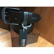 Кожаный ремень Hugo Boss коричневый ширина 4,5 см 0667