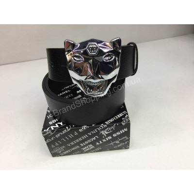 Эксклюзивный кожаный ремень  Philipp Plein 1564