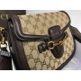 Стильная женская сумка Gucci big коричневая 1533