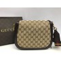 Стильная женская сумка Gucci big коричневая 1533