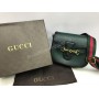 Кожаная женская сумка Gucci цвет зеленый 1536