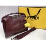 Кожаная брендовая сумка Fendi LUX из натуральной кожи 1556