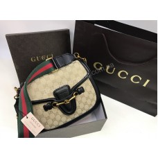 Шикарная сумочка Gucci big комбинированная цвет черный 1542