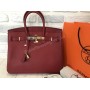 Оригинальная женская сумочка Hermes Birkin 35 см в полном комплекте   из натуральной кожи 1866