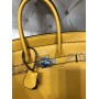 Женская сумка Hermes Birkin 35 см в желтом цвете арт 20415