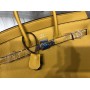 Женская сумка Hermes Birkin 35 см в желтом цвете арт 20415