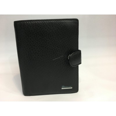 Мужское портмоне Prensiti кожаное черное 1415