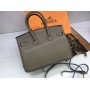 Оригинальная женская сумочка Hermes Birkin Lux из натуральной кожи  25 см 1807