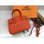 Оригинальная женская сумочка Hermes Birkin Lux из натуральной кожи длина 20см арт1808