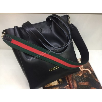Стильная  женская сумка Gucci Lux в черном цвете 1811