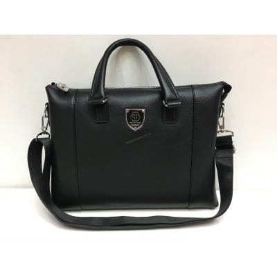 Кожаная мужская сумка-портфель Philipp Plein 1429