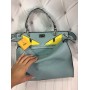 Стильная сумочка Fendi Peekaboo в голубом цвете арт 20444