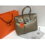 Кожаная женская сумка Hermes lux золото 14322