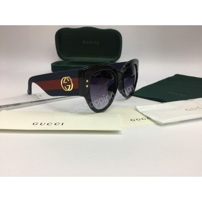 NEW 2018 Очки солнцезащитные Gucci с широкой синей дужкой арт 2058