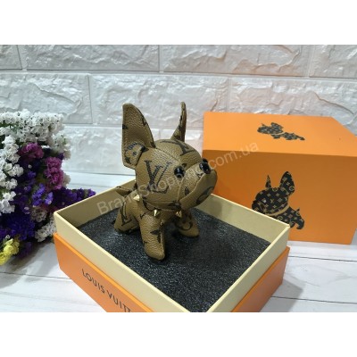 Стильный брелок Louis Vuitton Dog в светло-коричневом окрасе арт 20595