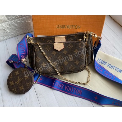 Сумка клатч Louis Vuitton 3в1 Multi Pochette  арт21487