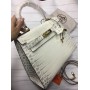 Сумка женская Hermes Kelly реплика из натуральной кожи арт 20448