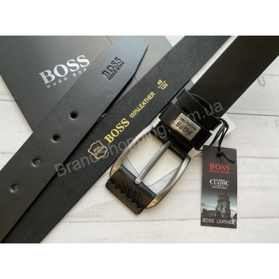 Мужской ремень Hugo Boss натуральная кожа арт 20414