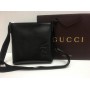 Мужская кожаная сумка Gucci black 1438