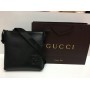 Мужская кожаная сумка Gucci black 1438