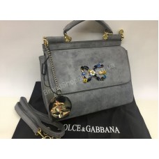 НОВИНКА!Сумочка женская Dolce&Gabbana в сером цвете 1567