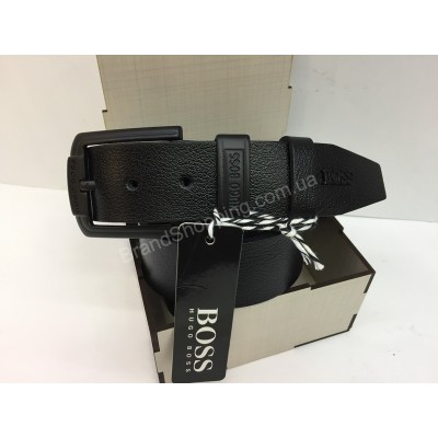 Мужской ремень Hugo Boss из натуральной кожи в подарочной упаковке арт 20193