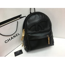 Женский рюкзак Chanel черный 1312