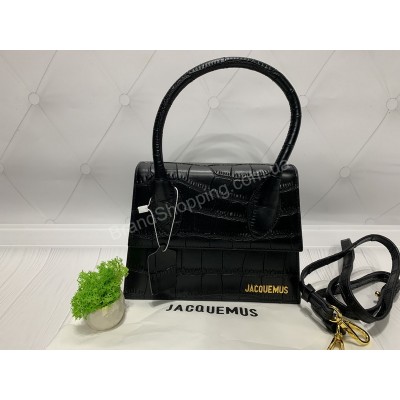 Сумочка  Jacquemus рептилия в черном цвете арт 20392
