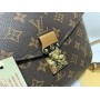 Сумка Louis Vuitton реплика с плетеной ручкой и брелком арт 20397