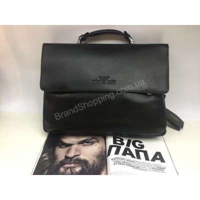 Мужской портфель Giorgio Armani из натуральной кожи 1583