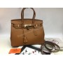 Шикарная женская сумочка Hermes Birkin  30см рыжая 1599