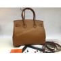 Шикарная женская сумочка Hermes Birkin  30см рыжая 1599