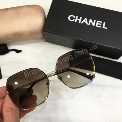 Женские солнцезащитные очки Chanel  в полном комплекте арт21510