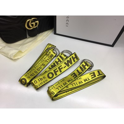 NEW Ремнень OFF-WITE  желтый  арт 20208