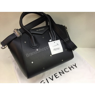 Стильная сумочка Givenchy LUX из натуральной кожи цвет черный  1716