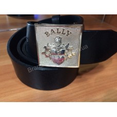 Кожаный ремень Bally 0804 ширина 3,5см черный