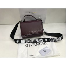 Сумочка Givenchy Lux из натуральной кожи в цвете марсала  арт 1852