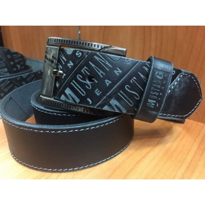 Кожаный ремень Mustang ширина 4,5 черный 0635 Кожаный ремень Mustang ширина 4,5 черный 0635