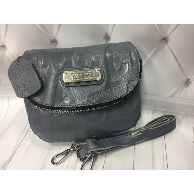Стильная сумочка Marc Jacobs натуральная кожа в сером цвете арт 20457
