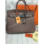 Классика Hermes Birkin реплика 35см в пудровом цвете арт 20465