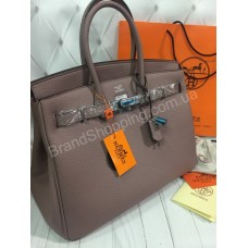 Классика Hermes Birkin реплика 35см в пудровом цвете арт 20465